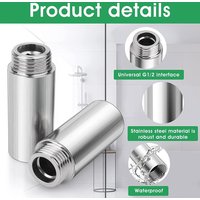 Stainless Steel Tube Extension Pipe Shower Pipe Shower Head Extension Pipe Shower Extension Parts Forbathrooms