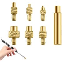Heat Insert Nut Soldering Tip Adapter M2 M3 M4 M5 M6 M8 Size Heat Insert Nut Iron Tip Kit For 3D Printer Hot Melt Nut Accessory