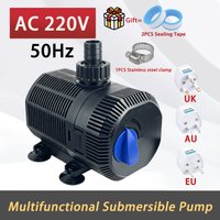 Multifunctional Submersible Pump - Fish Pond and Fish Tank Water Pump - Adjustable Flow Rate - Filter Pump - Pond Landscaping