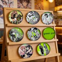 Comic strip Kinito Green Yuri Laser Pins Funny Badge Interesting Cartoon Animals Brooches Backpack Clothes Gift Accessory