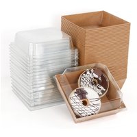 5/10/20Pcs Minimalist Sandwich Packaging Box Pastry Bread Cake Box Snow Meiniang Swiss Roll Packaging Box