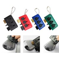 3 in 1 Golf Club Cleaning Brush Training Accessories Pocket Portable Multifunctional Golf Club Wedge Ball Groove Putter Cleaning