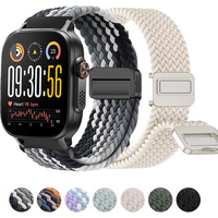 22mm Magnetic Braiede Nylon Loop Band for Realme watch 5 elastic Sports Accessories Bracelet correa 22mm universal watch straps