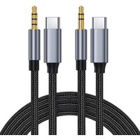 USB Type C to 3.5mm Audio Jack Cable Male to Male Jack AUX Cord Car Speaker Headphone Adapter For Huawei iPhone Type-C Converter