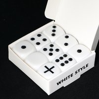 Forcing Dice Set (White ,No Instructions) Magic Tricks Close Up Parlor Illusions Gimmicks Mentalism Props Force a Number Magia