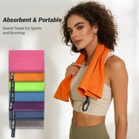 1pc Microfiber Gym Towel, Super Absorbent Quick-Dry Sand Free, Lightweight Compact Sweat Towel for Travel Camping Swimming