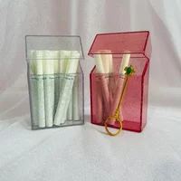 Glittery Crystal Smell-Proof Case for 20pcs King Size 84mm Cigarette Smoking Accessories Storage