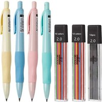 Cute Dolphin 2mm Mechanical Pencils Set Carpenter Drafting HB Pencil 2.0 mm for Drawing Writing Sketching Kawaii School Supplies