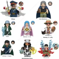 Hot Toys Anime Figures Building Blocks one piece Bartholemew Kuma Roronoa Zoro Shiryu Nefertari D Vivi Sabo Mini Figures Toys