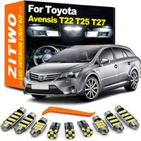 ZITWO Canbus Car LED Interior Light Kit For Toyota Avensis T22 T25 T27 1997- 2013 2014 2015 2016 2017 2018 LED Bulb Accessories