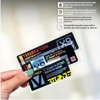 AliExpress NONE 1SET Cyberpunk ID Card Pattern Stickers (Multi-Color) - Waterproof Vinyl for Car & Device Decor