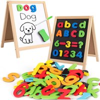 Kids Educational Fridge Magnets, Uppercase & Lowercase Letters, Numbers, Symbols, Bright Color Design for Home Office Decor, Per