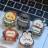Anime Love and Deepspace Sylus Zayne Rafayel Xavier Cosplay Big Head Storage Clip Cartoon PP Clamp Clips Test Paper Holder Xmas