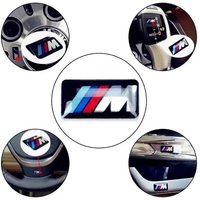 4 pçs 8pçs For Bmw e46 e39 e38 e90 e60 e36 f30 f20 m logotipo volante do carro centro emblema emblema adesivo decalque estilo