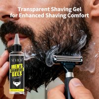 Shave Cream Shave Gel Natural Men Shaving Cream Non-irritating Moisturize Smooth Transparent Beard Shaving Foam for Men Gift