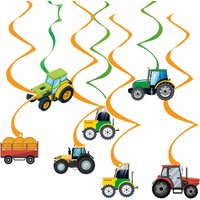 Tractor Birthday Party Supplies Hanging Swirls Green Tractor Theme Decorations Kids Baby Shower Farm Birthday Party