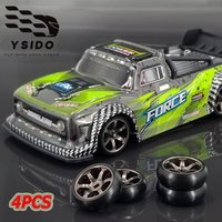 YSIDO 4PCS 1/28 Upgrade Metal Wheel ARC Slick Tires For Wltoys 284131/K969/K989 KYOSHO RC Car Racing Drift Tire DIY Accessories