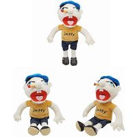 40cm Large Jeffy Boy Hand Puppet Plush Toys Removable Children Soft Doll Talk Show Party Props Puppet Stuffed Doll For Kids Gift