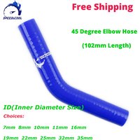 45 Degree Elbow General Silicone Coolant Intercooler Pipe Tube Hose ID 7mm 8mm 10mm 11mm 16mm 19mm 22mm 25mm 32m 35mm