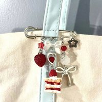 Unique Stylish Cake Brooch Stars Brooch Cake Charm Safety Pin Charms Y2K Handmade Gifts