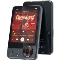 128GB MP3 player (with Bluetooth 5.3), 2.4’ portable full touchscreen music player (with speakers and Micro SD card slot)