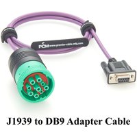 J1939 to DB9 Adapter Cable J1939 Type 2 DEUTSCH Connector to D-Sub 9Pin J1939 to DB9 Adapter Cable Deutsch to DB9 Adapter Cable