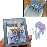 Pokemon GBC Game Card Red Blue Crystal Golden Green Silver Yellow 16 Bit Video Game Cartridge Console Cards for GB/SP