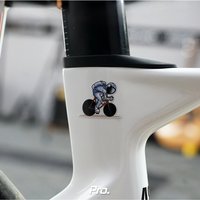 AliExpress NONE Astronaut Cycling Bicycle Stickers 2Pcs Left Right DIY Bike Frame Fork Protective Decals Waterproof Anti-scratch Decor for MTB