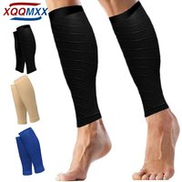 1Pair Sport Compression Calf Sleeves for Men & Women (20-30mmhg) - Footless Compression Socks for Shin Splints Running Cycling