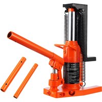 SucceBuy Hydraulischer Zehenheber, 2,5 Zähne, Zehenheber, Hub 0,8–5,3 Zoll Zehenhöhe 8,9–13,4 Zoll, obere Höhe, lufthydraulischer Klauenheber für Maschinen