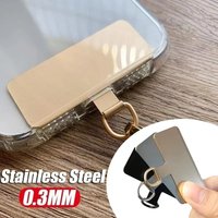 4/1pcs Luxury Metal Phone Lanyard Gasket Patch Durable Ultra Thin Mobile Phone Sling Rope Card Clip Snap Strap Hang Cord Tab