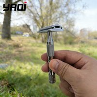 2026 Latest Model!YAQI Orion Chrome Color Wet Shaving Double Edge Safety Razor Gift