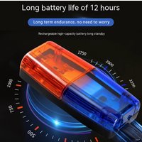 Safety Patrol Alarm Flash Signal Strobe Lamp Waterproof USB Charging Safety Flashing Clip Lamp Transparent Shoulder Clip Light