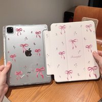 Smart Case with Pen Holder for Ipad 11 Pro Ipad 10th Generation Case 10.2 7th 8th 9th Mini6 8.3 Pink Bow Protective Case