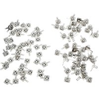 100pcs Silver Spring Battery Shrapnel 9*9.5/10/20MM Positive And Negative Contact Plate Replacement For AA AAA Batteries
