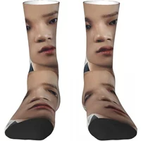 P1Harmony Theo Predebut Siren Socks Harajuku Super Soft Stockings All Season Long Socks Accessories for Man's Woman's Gifts