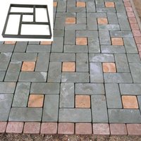Pavement Plastic Path Maker Paver Molds Diy Garden Stone Brick Concrete Mold Irregular Brick Path Paving Paver Road