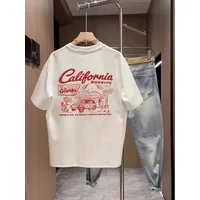 Vintage California Burrito WoMen's T-shirt Retro West Coast Graphic Short Sleeve Tops Summer Streetwear