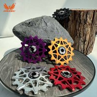 Ultralight MTB Road Bicycle Rear Derailleur Positive And Negative Tooth Ceramic Guide Roller 4mm 5mm 10/12/14/16T Wheel