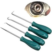 【4-piece set】Oil Seal Screwdriver Pry Hook Set | 135mm Non-slip Handle | Automotive Repair Tool | Universal Seal Starter Kit