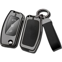 Para Ford Fiesta Focus 2 Ecosport Kuga Escape Falcon b-max c-max Eco SportGalaxy alloy Car Key Protective Case cubierta de contr