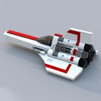 MOC Battlestars Galacticas MK1 Colonial Viper Building Blocks Space Fighter Remote Patrol Vehicle Model Toys Gift
