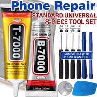 B7000 Universal Mobile Phone Screen Phone Glass Bonding Agent, Adhesive T7000 super Glue black extra strong,Mobile Phone Repair Tools Disassemble Repair Kit for iPhone Screwdriver Combination Skid