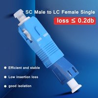 SC-LC Hybrid Optical SC Male to LC Female Fiber Optic Adapter for Optical Fiber Connection Transmission Equipment