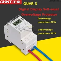 CHINT OUVR-3 Digital Display Self-Reset Overvoltage Protector Circuit Breaker Protection Switch Rated Voltage AC230v