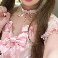 Sweet Lolita Pearl Lace Necklace Y2K Ribbon for Women Photo Shoot Bowknot Charm Choker for Girls Romantic Cute Style Jewelry