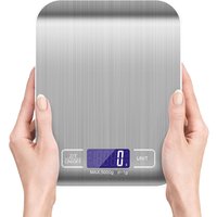 Digital Kitchen Scale LED Display 10kg/1g Stainless Steel Panel Electronic Scales Home Jewelry Food Snacks Weighing Baking Tools