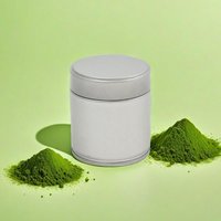 C 1pc new Airtight Tinplate Tea Canister Storage Container For Leaf Tea Bags Matcha Powder Sealed Pantry Organizer Kitchen Tea