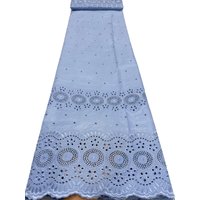 2026 Ubai Popular Style 5 Yard Pure Cotton Swiss Voile African Dry Lace Embroidery Cotton Lace Cloth For Men Women Dress Sewing