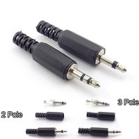 5/10pcs 3.5mm 2/3 Pole mono Audio Connectors Jack Plug Headphone Male Adapter 3.5mm jack plug 3.5 Male Plug Wire Terminals H10